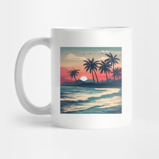 Sunrise on the beach Mug